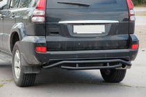 Toyota Land Cruiser Prado 120 2002–2009 Aizmugures aizsargstienis AK008-1 Black foto 5