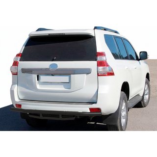Aizmugurējais aizsargstienis AK002-2v1 Black (nerūsējošais tērauds) Toyota Land Cruiser Prado 150 2009–2023 foto 1