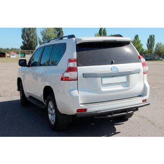 Aizmugurējais aizsargstienis AK002-2v1 Black (nerūsējošais tērauds) Toyota Land Cruiser Prado 150 2009–2023 foto 2