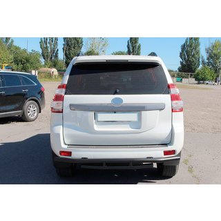 Aizmugurējais aizsargstienis AK002-2v1 Black (nerūsējošais tērauds) Toyota Land Cruiser Prado 150 2009–2023 foto 3