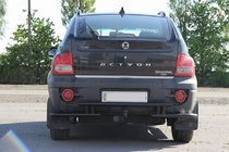 SsangYong Action 2005–2018 Aizmugures aizsargstienis AK005-2 Black (nerūsējošais tērauds) foto 3