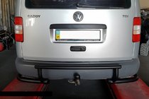 Volkswagen Caddy 2004–2010 Aizmugurējais loks AK003-3 Black (2 gab., nerūsējošais tērauds) foto 1