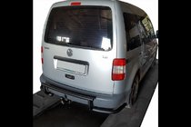 Volkswagen Caddy 2004–2010 Aizmugurējais loks AK003-3 Black (2 gab., nerūsējošais tērauds) foto 3