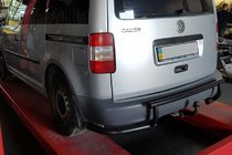 Volkswagen Caddy 2004–2010 Aizmugurējais loks AK003-3 Black (2 gab., nerūsējošais tērauds) foto 2