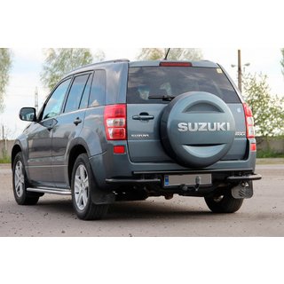Aizmugures aizsargloks AK005-3 Black (nerūsējošais tērauds) Suzuki Grand Vitara 2005–2017 foto 1