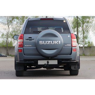 Aizmugures aizsargloks AK005-3 Black (nerūsējošais tērauds) Suzuki Grand Vitara 2005–2017 foto 2