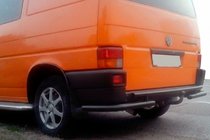 Volkswagen T4 Transporter 1990–2003 Aizmugures loks AK003-2 Black (nerūsējošais tērauds) foto 3