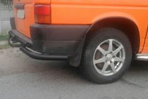Volkswagen T4 Transporter 1990–2003 Aizmugures loks AK003-2 Black (nerūsējošais tērauds) foto 2