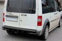 Ford Connect 2002–2006 Aizmugures loks AK-design Black (nerūsējošais tērauds) foto 2