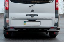 Nissan Primastar 2002–2014 Aizmugurējais aizsargstienis AK-Special Black (nerūsējošais tērauds) foto 2