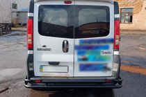 Opel Vivaro 2001–2015 Aizmugurējais aizsargstienis AK-Special Black (nerūsējošais tērauds) foto 5