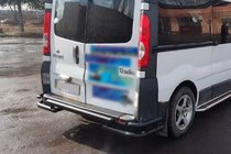 Opel Vivaro 2001–2015 Aizmugurējais aizsargstienis AK-Special Black (nerūsējošais tērauds) foto 7