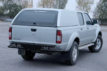 Nissan NP300 1999–2015 Aizmugures aizsargstienis AK004 Black (nerūsējošais tērauds) foto 3