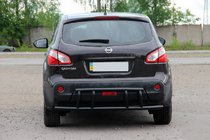 Nissan Qashqai 2010–2014 Aizmugures loks AK011 Black (nerūsējošais tērauds) foto 1