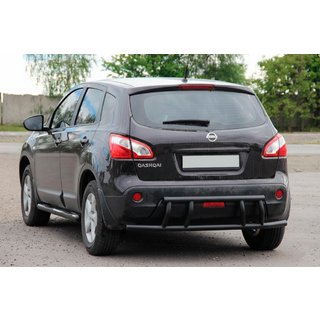 Aizmugures loks AK011 Black (nerūsējošais tērauds) Nissan Qashqai 2010–2014 foto 3