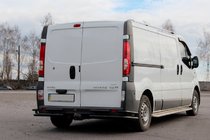 Renault Trafic 2001–2015 Aizmugures aizsargstienis AK003-Plus-2 Black (nerūsējošais tērauds) foto 1