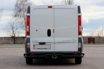 Renault Trafic 2001–2015 Aizmugures aizsargstienis AK003-Plus-2 Black (nerūsējošais tērauds) foto 2