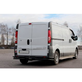 Aizmugures aizsargstienis AK003-Plus-2 Black (nerūsējošais tērauds) foto 1