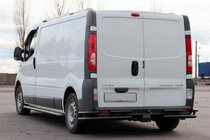 Nissan Primastar 2002–2014 Aizmugures aizsargstienis AK003-Plus-2 Black (nerūsējošais tērauds) foto 3