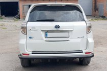 Toyota Rav 4 2006–2013 Aizmugurējais aizsargstienis AK005-15 Black (tikai EV, 2 gab., nerūsējošais tērauds) foto 2