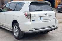 Toyota Rav 4 2006–2013 Aizmugurējais aizsargstienis AK005-15 Black (tikai EV, 2 gab., nerūsējošais tērauds) foto 3