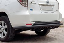 Toyota Rav 4 2006–2013 Aizmugurējais aizsargstienis AK005-15 Black (tikai EV, 2 gab., nerūsējošais tērauds) foto 1