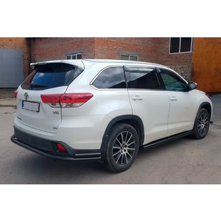 Aizmugures aizsargloks AK005-2 Black (2 gab., nerūsējošais tērauds) Toyota Highlander 2013–2019 foto 3