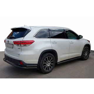 Aizmugures aizsargloks AK005-2 Black (2 gab., nerūsējošais tērauds) Toyota Highlander 2013–2019 foto 1