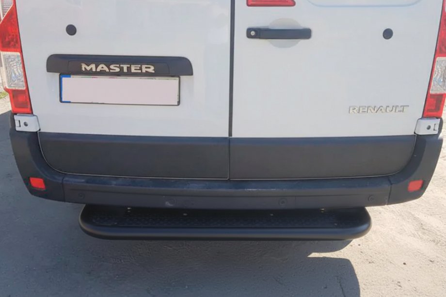 Renault Master 2011–2023 Aizmugurējais pakāpiens Black (nerūsējošais tērauds) Image