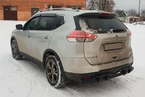 Nissan X-trail T32/Rogue 2014–2021 Aizmugures aizsargstienis NSXT.13.6.B1-08 Black (nerusejosais terrauds) foto 1