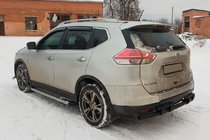 Nissan X-trail T32/Rogue 2014–2021 Aizmugures aizsargstienis NSXT.13.6.B1-08 Black (nerusejosais terrauds) foto 4