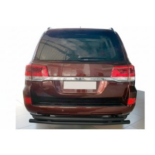 Aizmugurējie aizsargloki AK002-double Black (2 gab., nerūsējošais tērauds) Toyota Land Cruiser 200 2007–2021 foto 2
