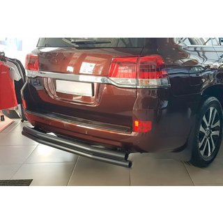 Aizmugurējie aizsargloki AK002-double Black (2 gab., nerūsējošais tērauds) Toyota Land Cruiser 200 2007–2021 foto 1