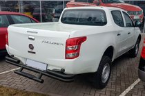 Fiat Fullback 2016– Aizmugurējais aizsargstienis AK-Special Black (nerūsējošais tērauds) foto 2
