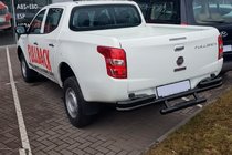Mitsubishi L200 2015–2024 Aizmugurējais aizsargstienis AK-Special Black (nerūsējošais tērauds) foto 3