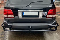 Lexus LX470 1998–2007 Aizmugurējais aizsargloks AK009-15 Black (nerūsējošais tērauds) foto 3