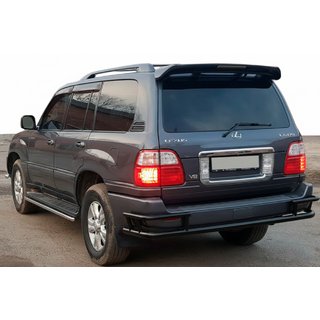 Aizmugurējais aizsargloks AK009-15 Black (nerūsējošais tērauds) Lexus LX470 1998–2007 foto 1