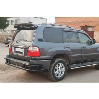 Aizmugurējais aizsargloks AK009-15 Black (nerūsējošais tērauds) Lexus LX470 1998–2007 foto 2