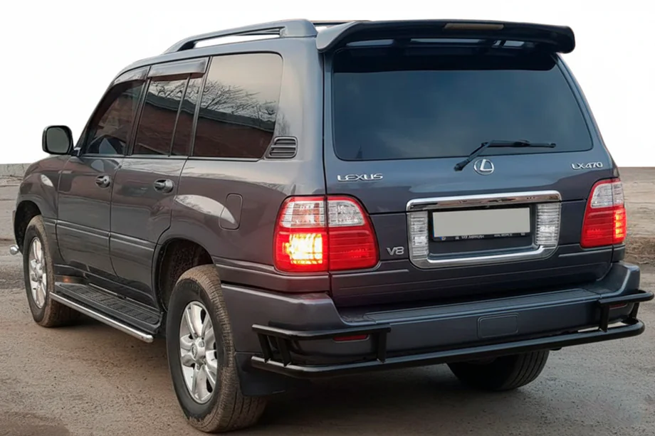 Lexus LX470 1998–2007 Aizmugurējais aizsargloks AK009-15 Black (nerūsējošais tērauds) Image