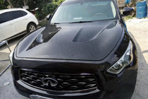 Infiniti QX70 2013–2019 Motora pārsegs (oglekļa šķiedra) foto 1