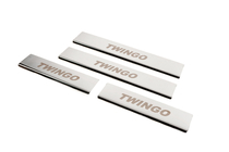 Renault Twingo 2007–2014 Carmos nerūsējošā tērauda sliekšņu uzlikas foto 2