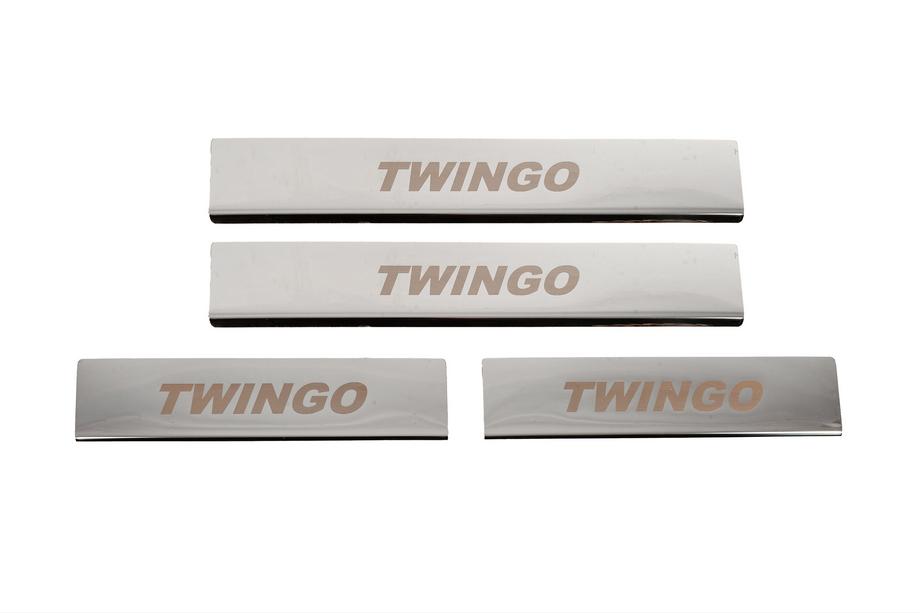 Renault Twingo 2007–2014 Carmos nerūsējošā tērauda sliekšņu uzlikas Image