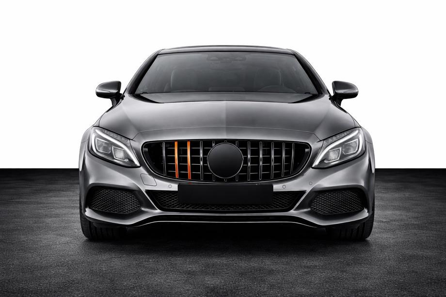 Mercedes C-class W205 2014–2021 Rocket priekšējais radiatora režģis (2018+, Avantgarde/AMG-Line/C43 AMG) Image