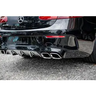 Aizmugurējais difuzors Black ar Chrome uzgaļiem (AMG63 dizains) foto 1