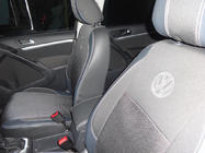 Volkswagen Tiguan 2007–2016 Autokrēslu pārvalki (ekoāda↗audums, Premium) foto 28
