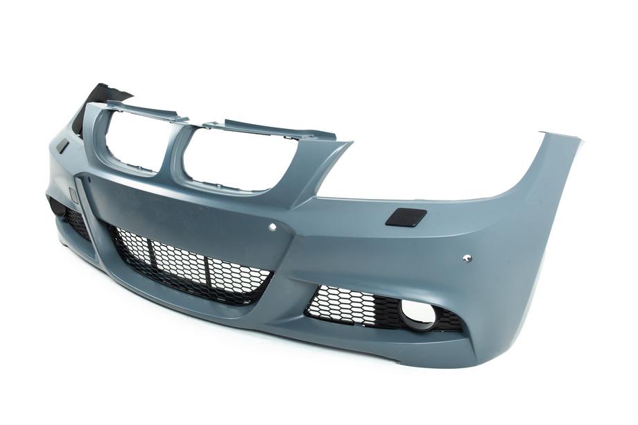 BMW 3. sērija E90/E91 2005–2011 M-Sport virsbūves komplekts (E90 2008-2011) Viencauruļu izplūde ar izvadi abās pusēs Foto 15