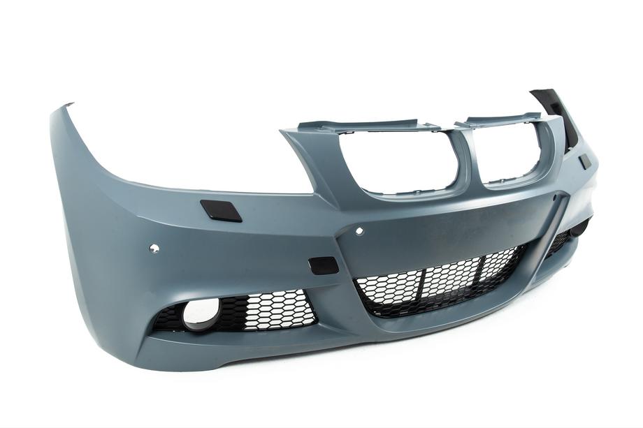 BMW 3. sērija E90/E91 2005–2011 M-Sport virsbūves komplekts (E90 2008-2011) Viencauruļu izplūde ar izvadi abās pusēs Foto 16