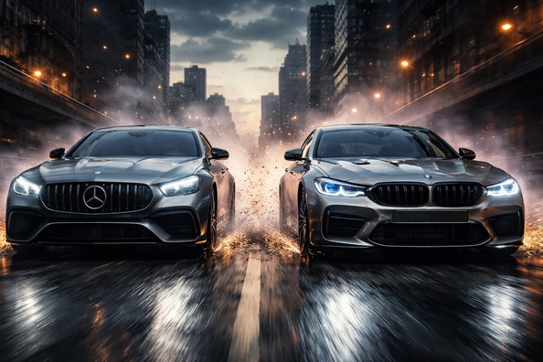 Mercedes vai BMW: titānu cīņa