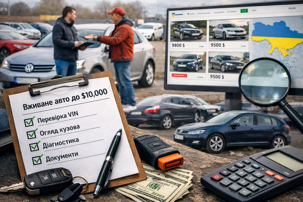 Lietoti auto līdz $10,000: laba eksemplāra meklējumi Ukrainā