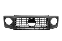 Mercedes G class W463 1990–2018 Radiatora reste ar lukturu rāmjiem BRB 2018-style (auto ar uzstādītu restailinga komplektu) foto 1
